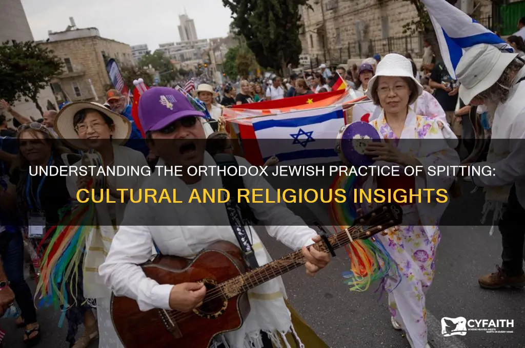why do orthodox jews spit