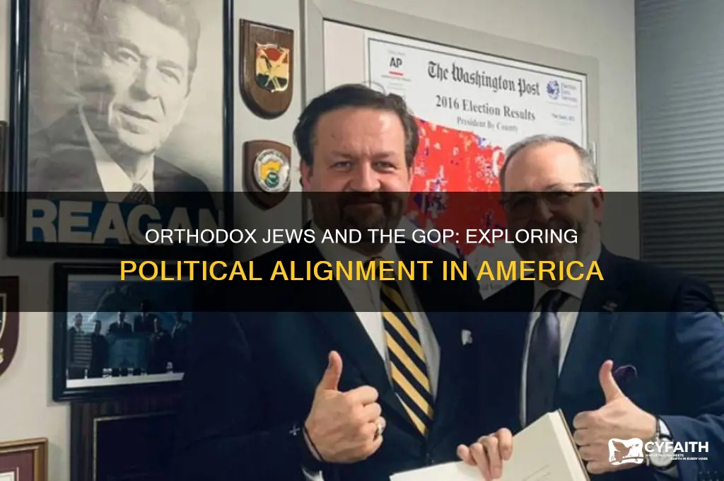 why do orthodox jews vote republican