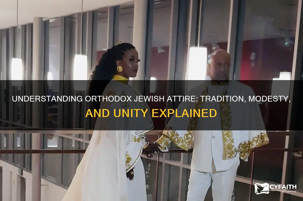 why do orthodox jews wear the same outfit