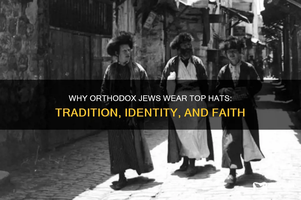 why do orthodox jews wear top hats