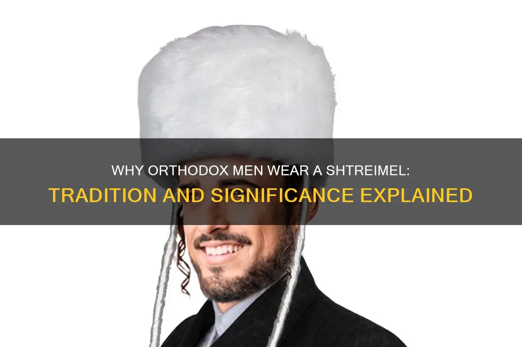 why do orthodox men wear a shtreimel