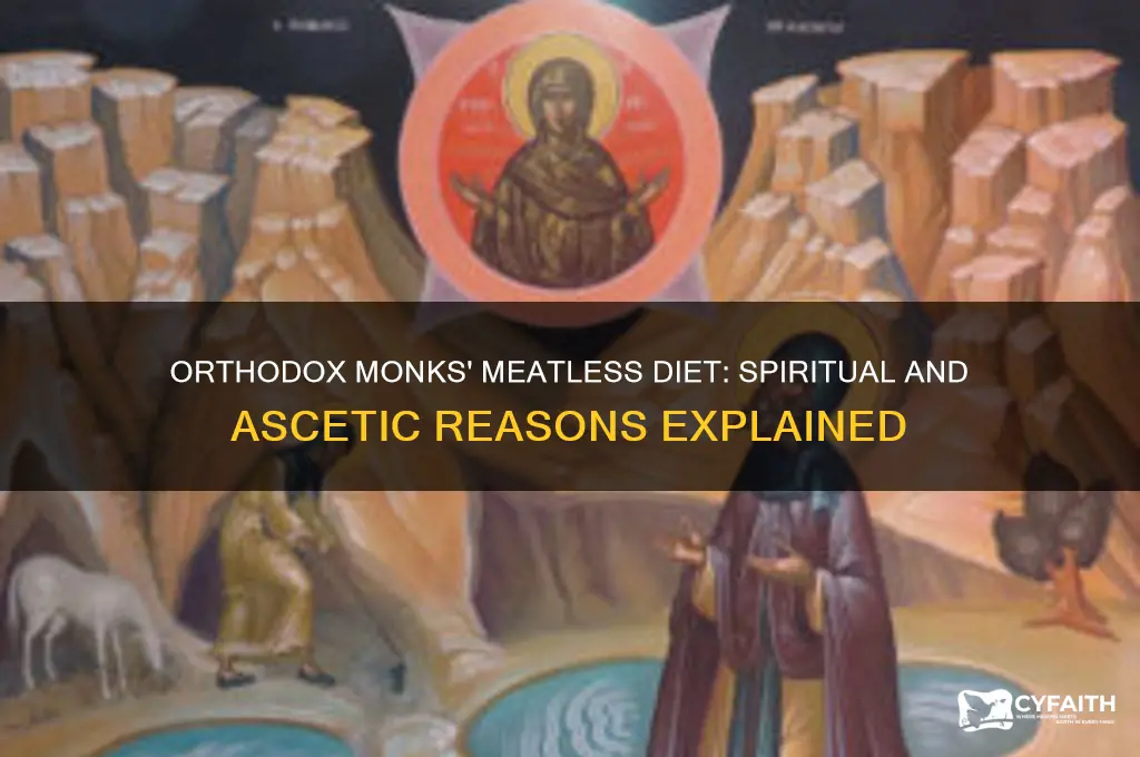 why do orthodox monks not eat meat