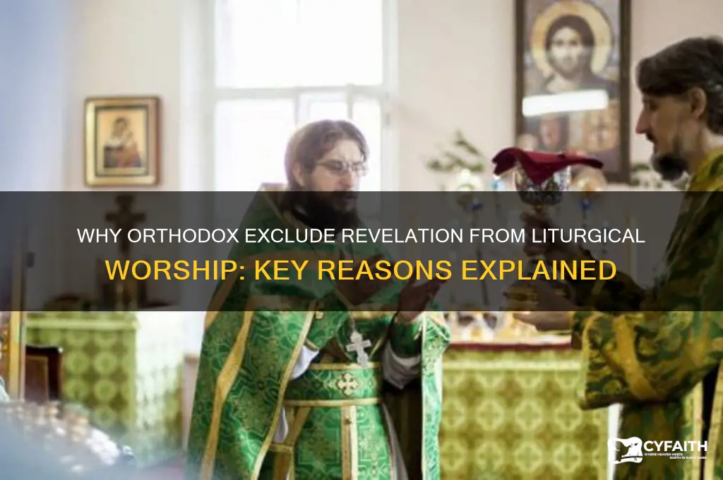 why do orthodox not read revlation in worship