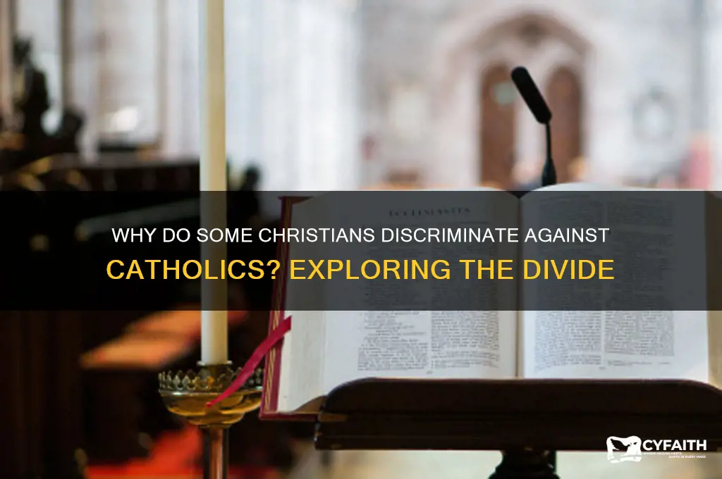 why do other christians discriminate against catholics
