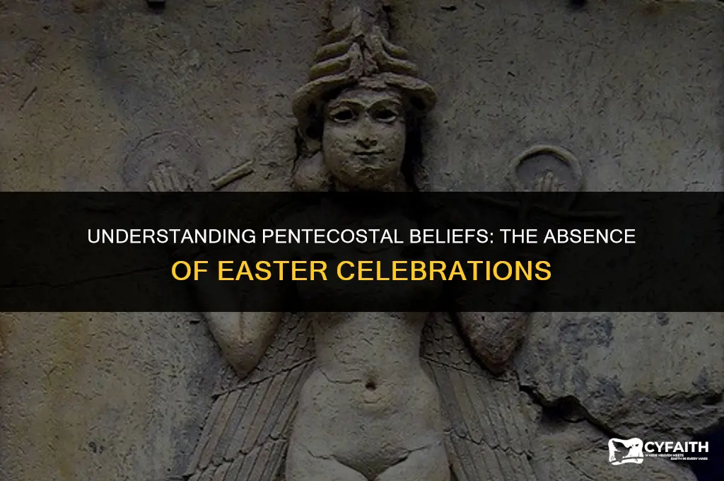 why do pentecostals not celebrate easter
