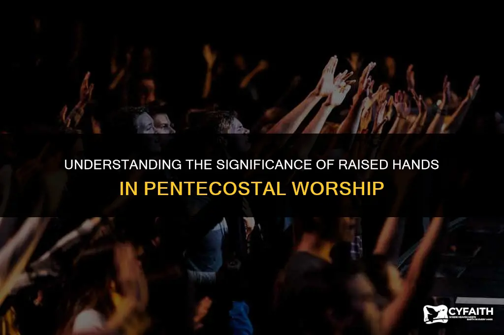 why do pentecostals raise their hands in worship