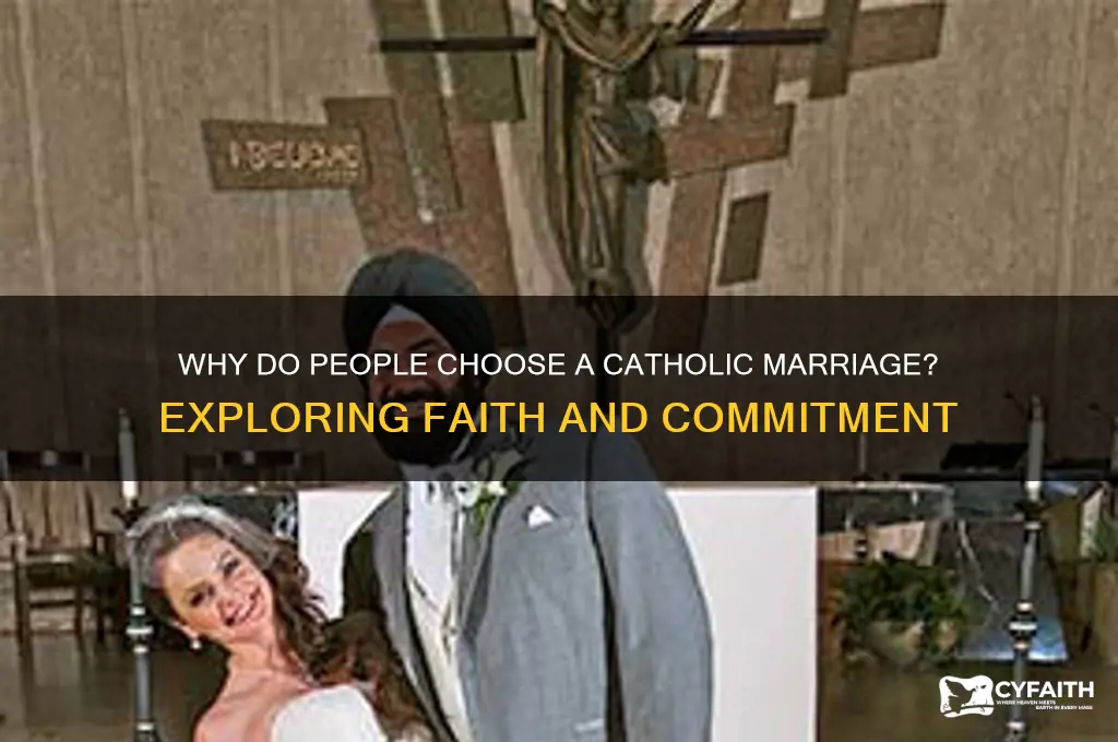why do people get married catholic