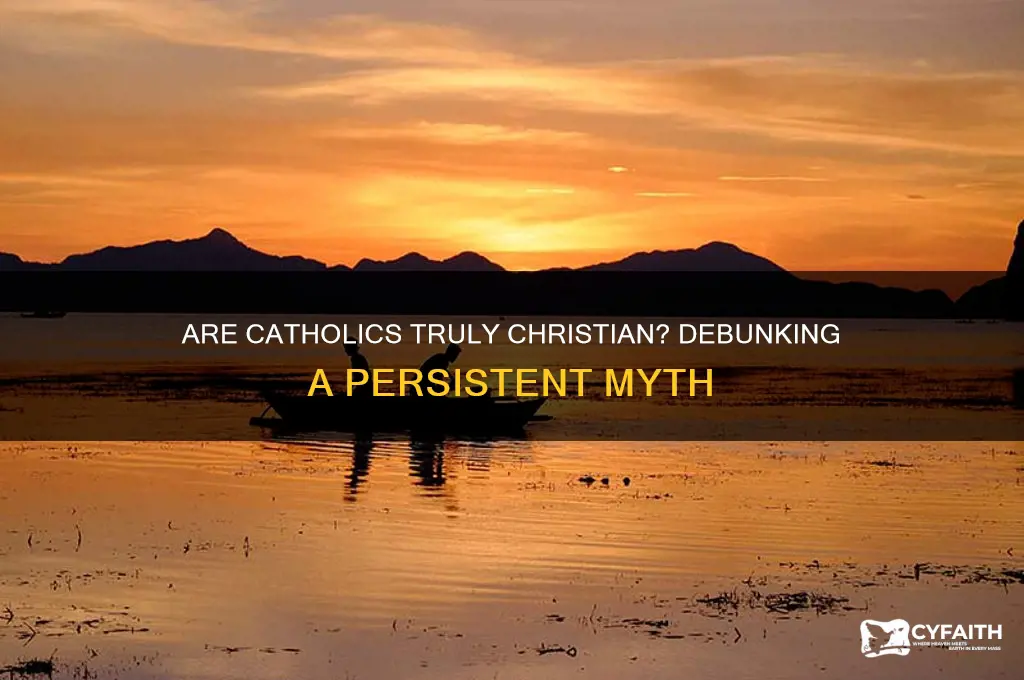 why do people say catholics arent chrisdtian