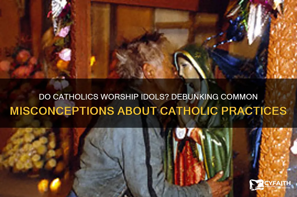 why do people say catholics worhip idols