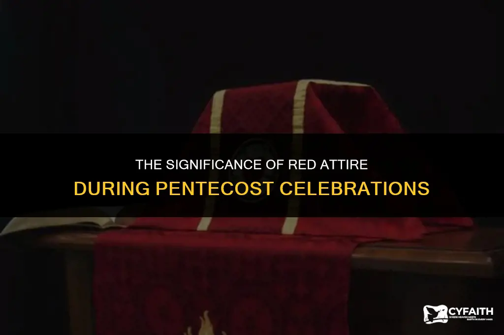 why do people wear red for pentecost