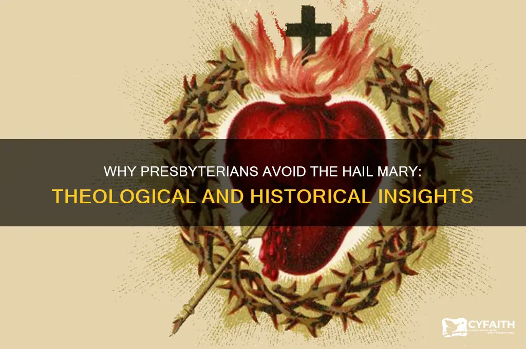 why do presbyterian not say hail mary