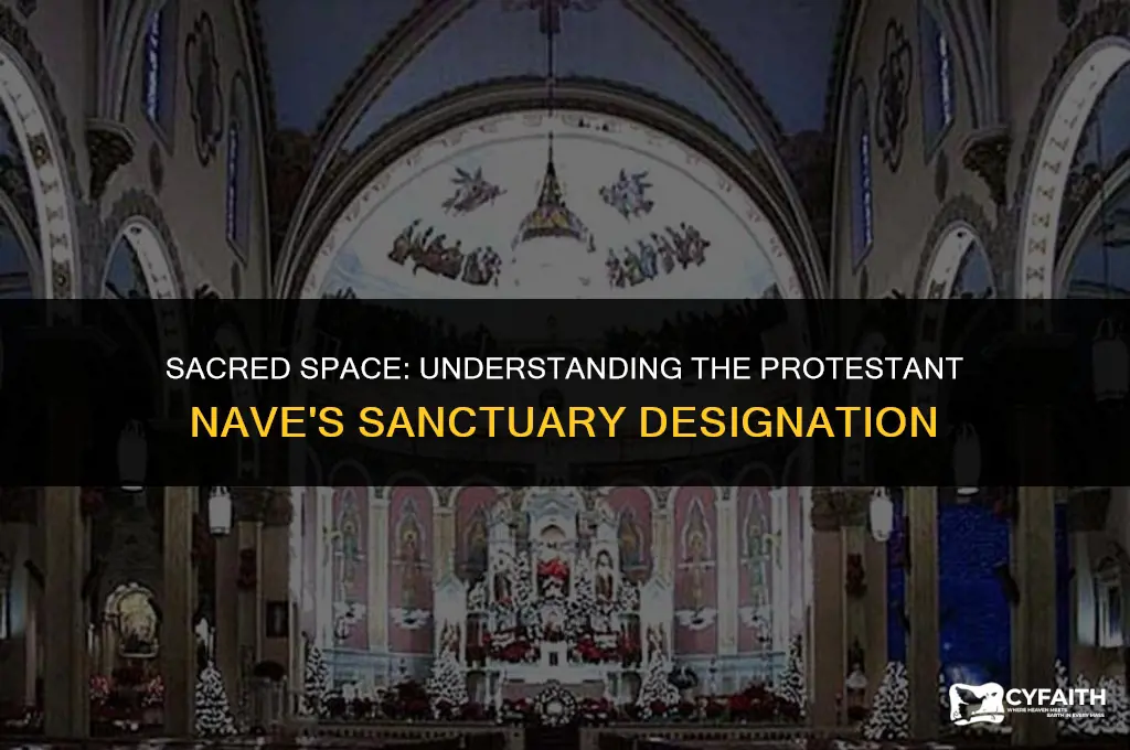 why do protestant churches call the nave the sanctuary