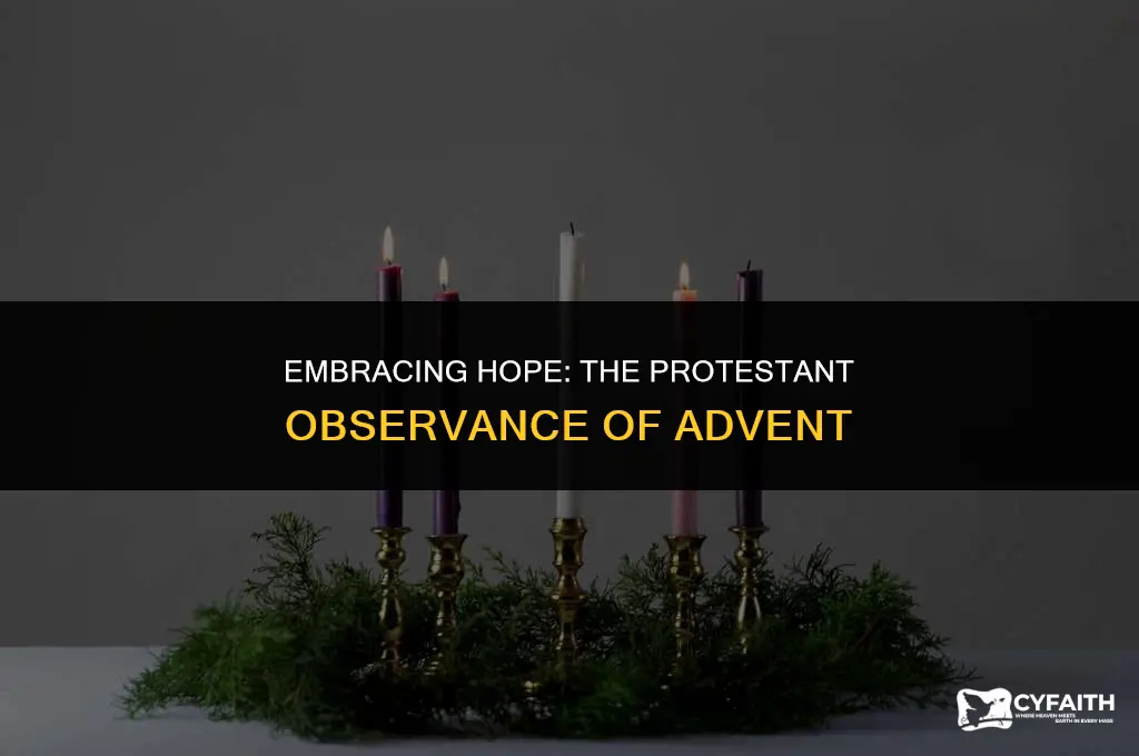 why do protestant churches celebrate advent