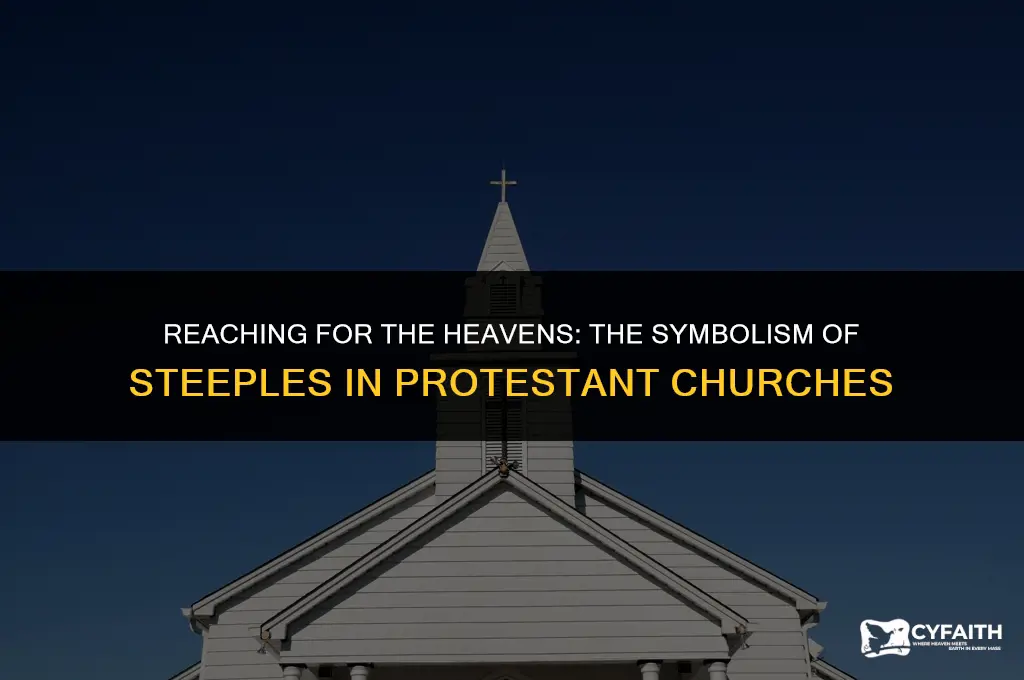 why do protestant churches have obelisk or steeples on roofs