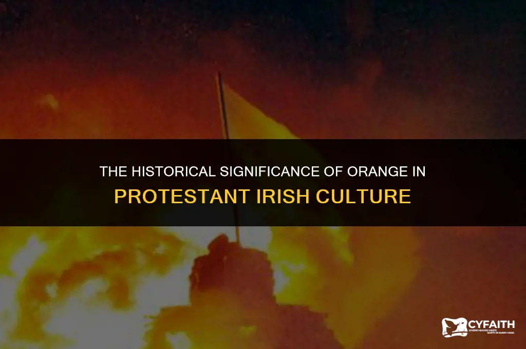 why do protestant irish wear orange