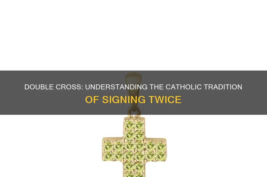 why do some catholics sign themselves twice