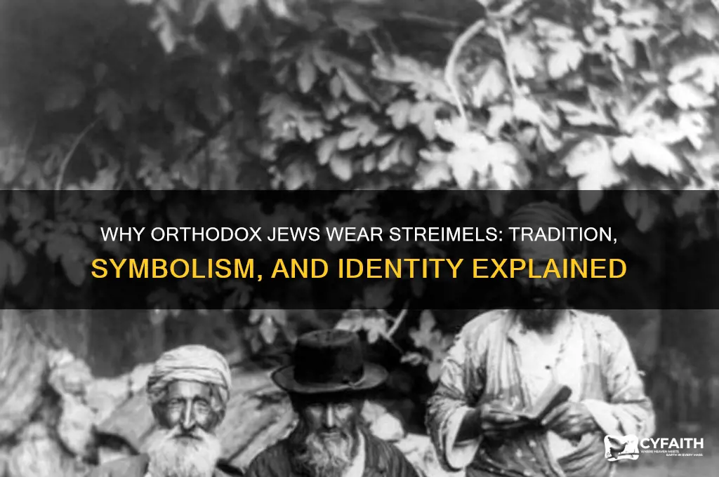why do some orthodox jews wear streimels