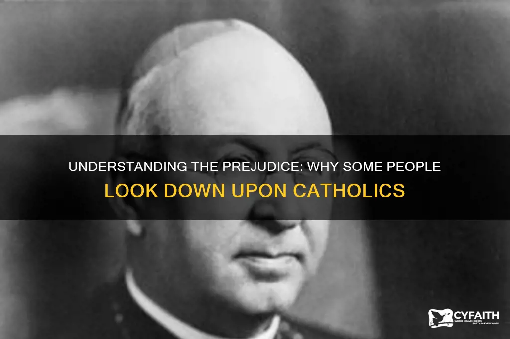 why do some people look down upon catholics