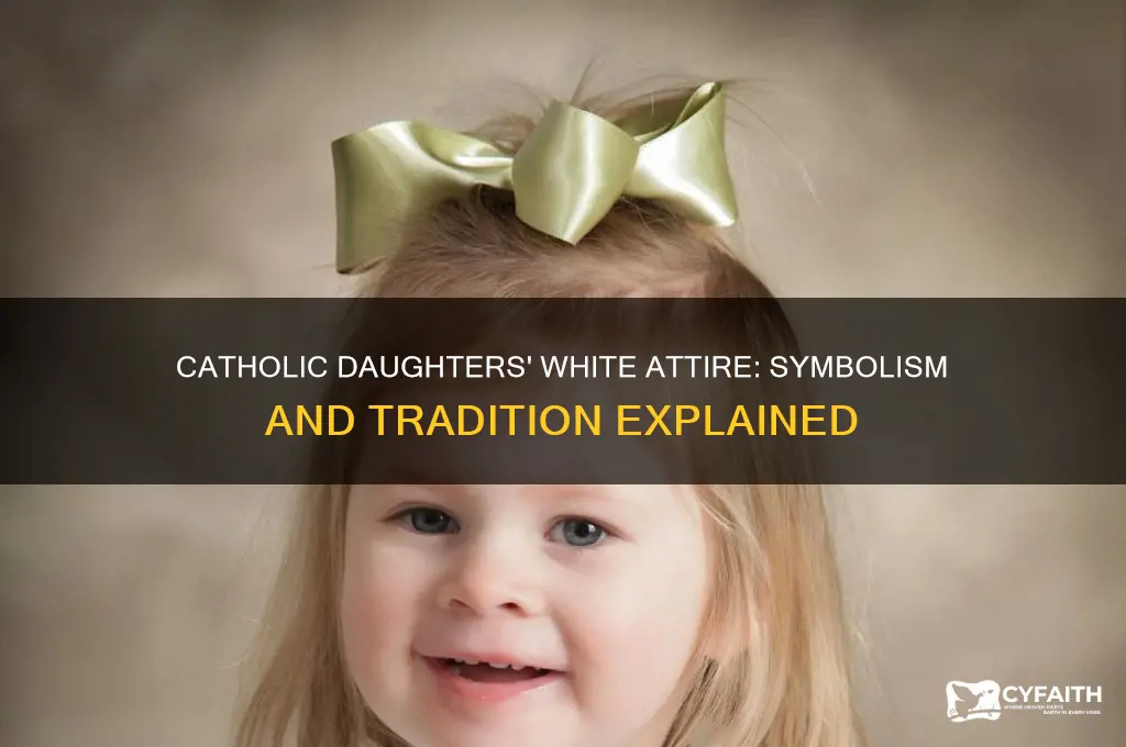 why do the catholic daughters of america wear white