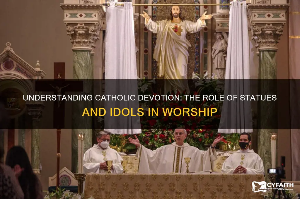 why do the catholic worship statue and idol