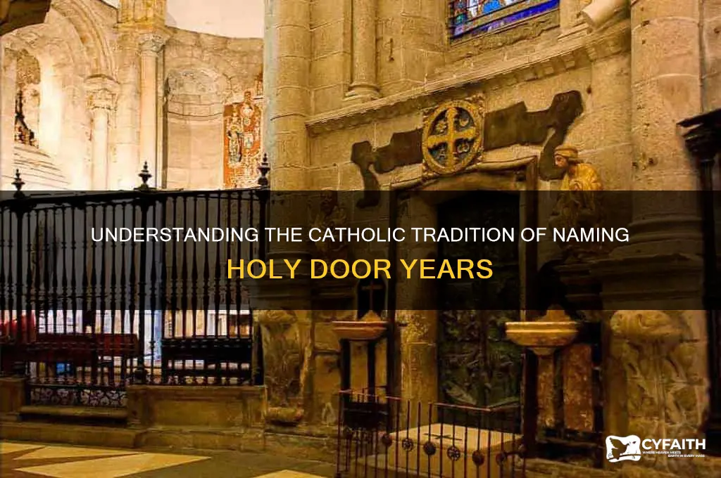why do the catholics name a holy door year