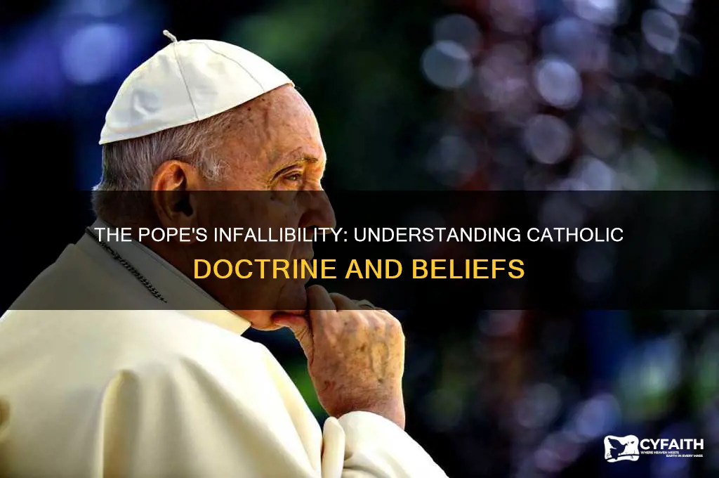 why do the catholics think the pope is infalliable