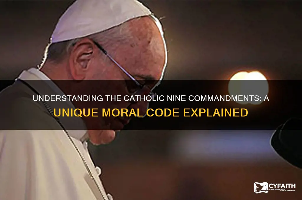 why do they say catholics have nine commandments