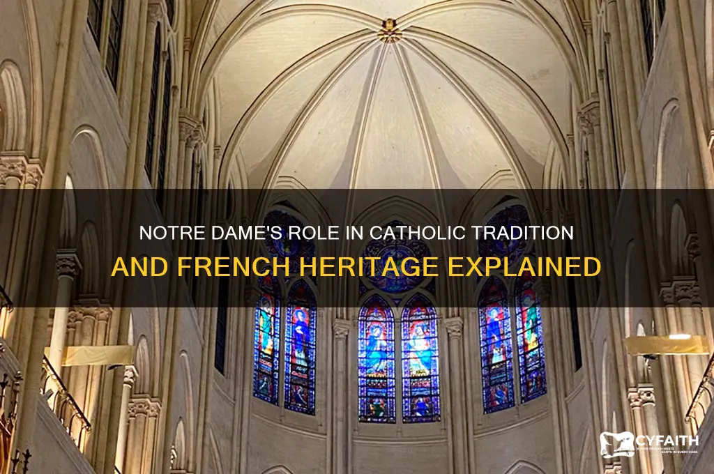 why do tje catholics use nitra dame in france