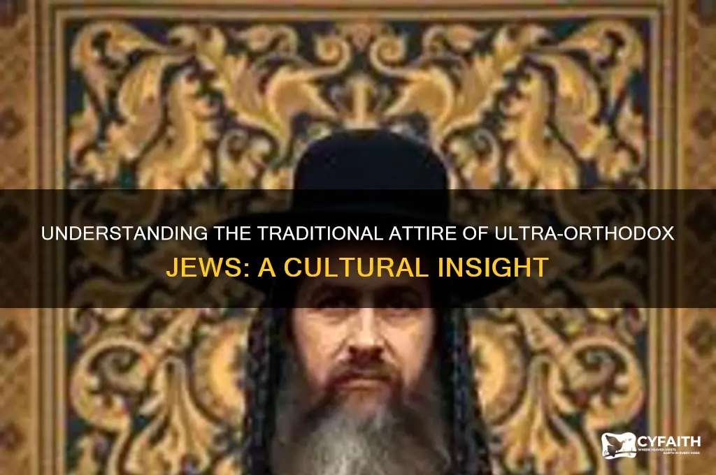 why do ultra orthodox jews dress that way
