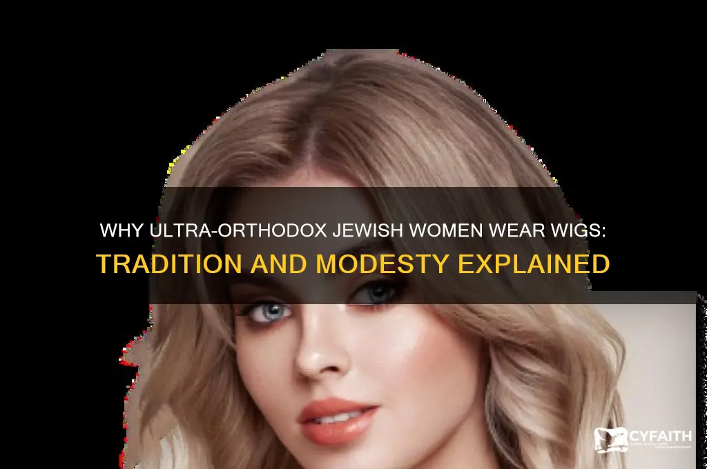 why do ultra orthodox wear wigs