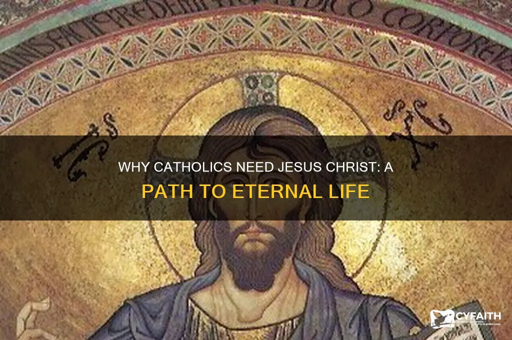 why do we need jesus christ in our lives catholic