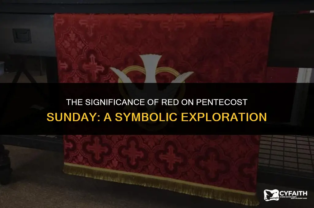 why do you wear red on pentecost sunday