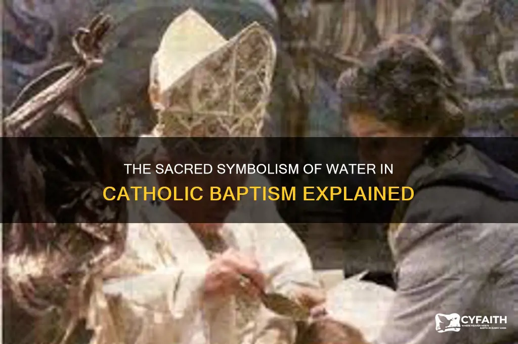 why does catholic baptism use water