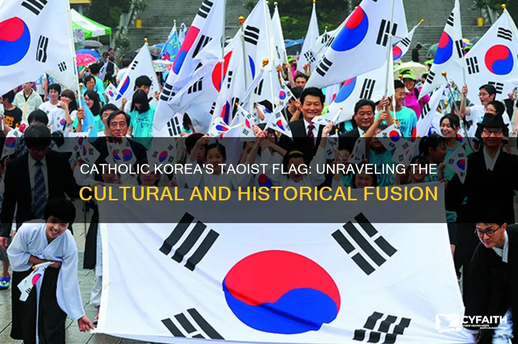 why does catholic korea have taoist flag