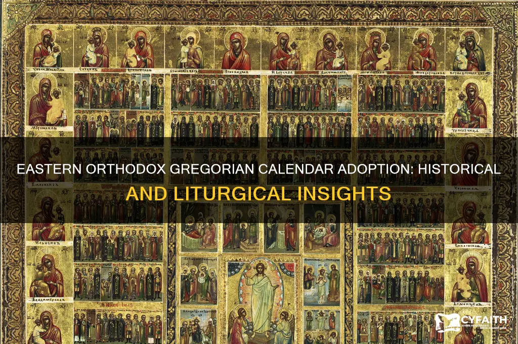 why does eastern orthodox usr gregorian calendar