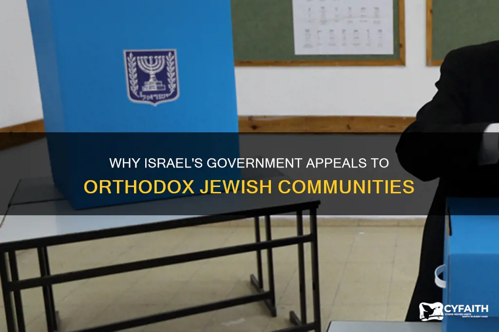 why does israeli government appeal to orthodox