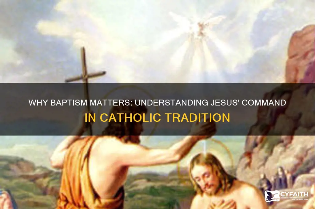 why does jesus require baptism catholic
