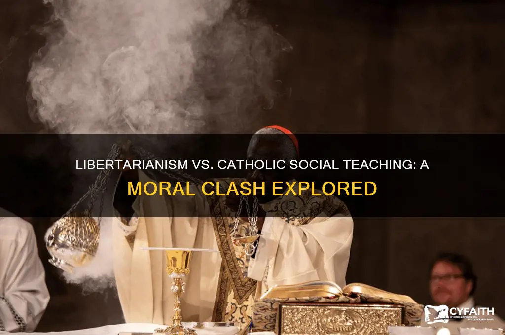 why does liberatariansim go against the catholic social teaching