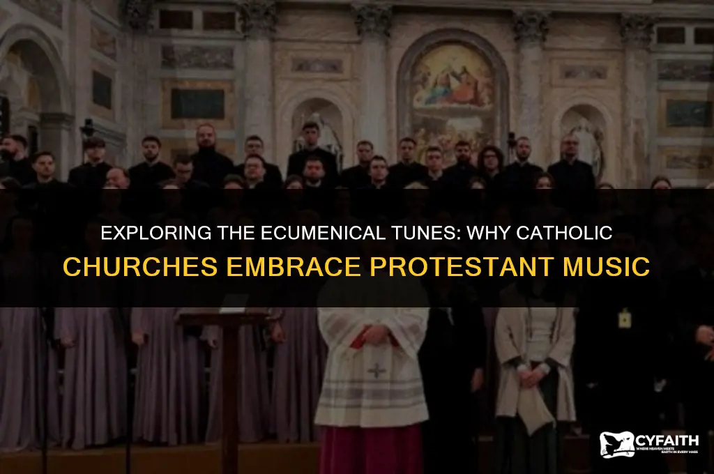 why does my catholic church song protestant music