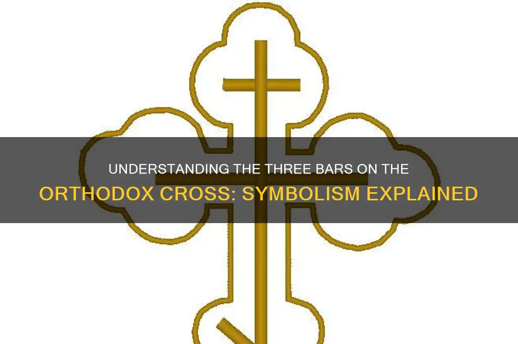 why does orthodox cross have 3 bars