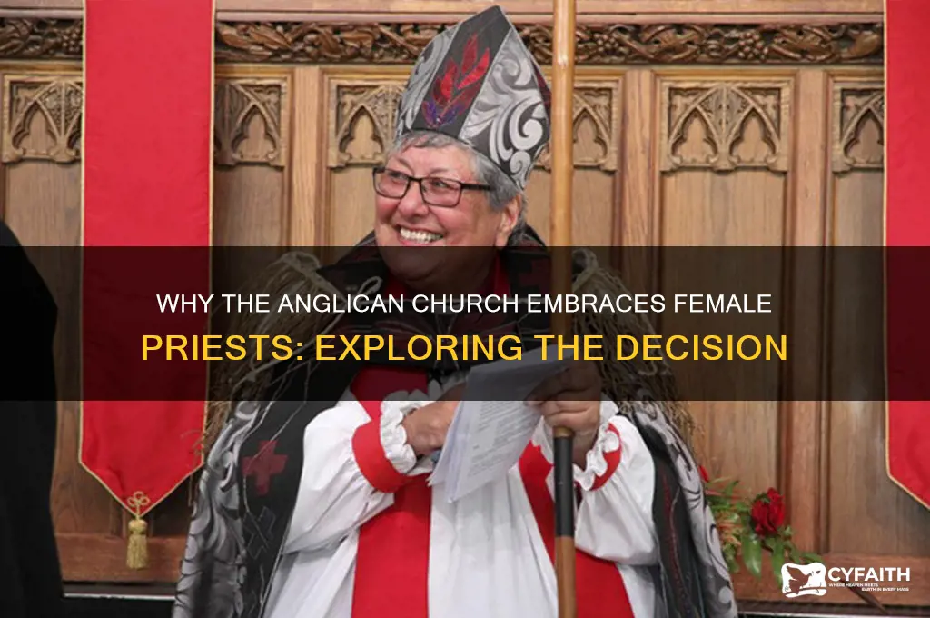 why does the anglican church allow female priests