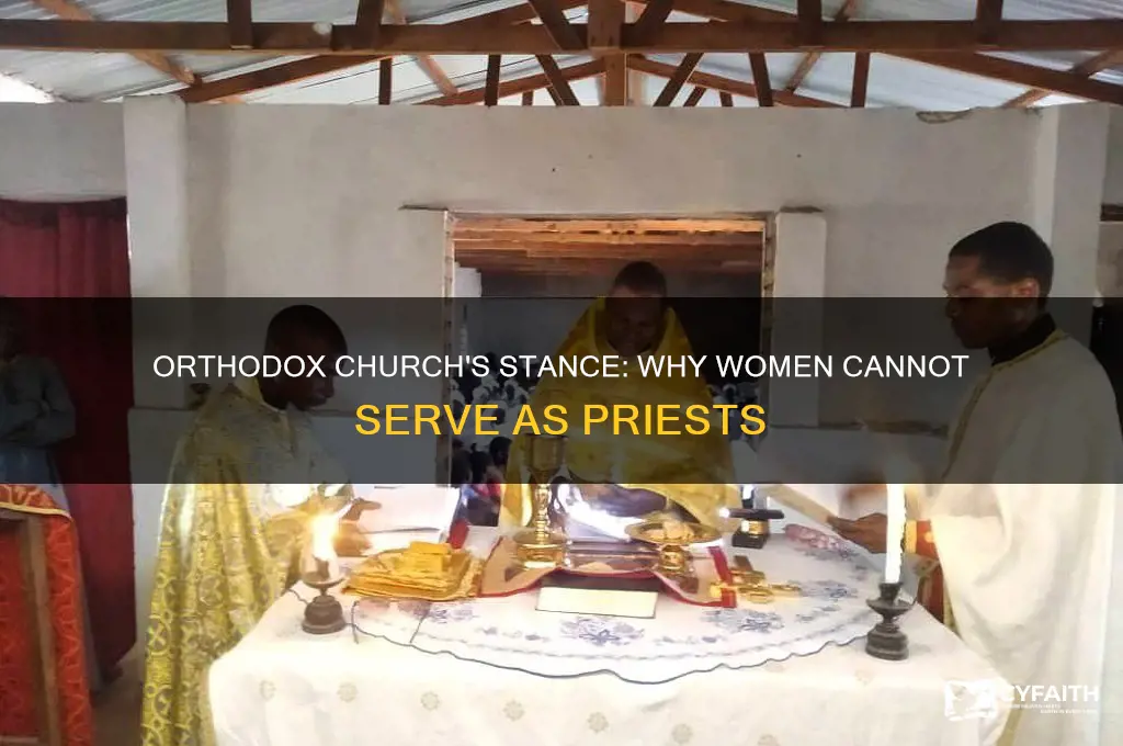 why does the orthodox church not allow women priests