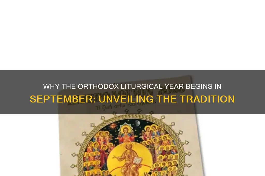 why does the orthodox liturgical year begin in september