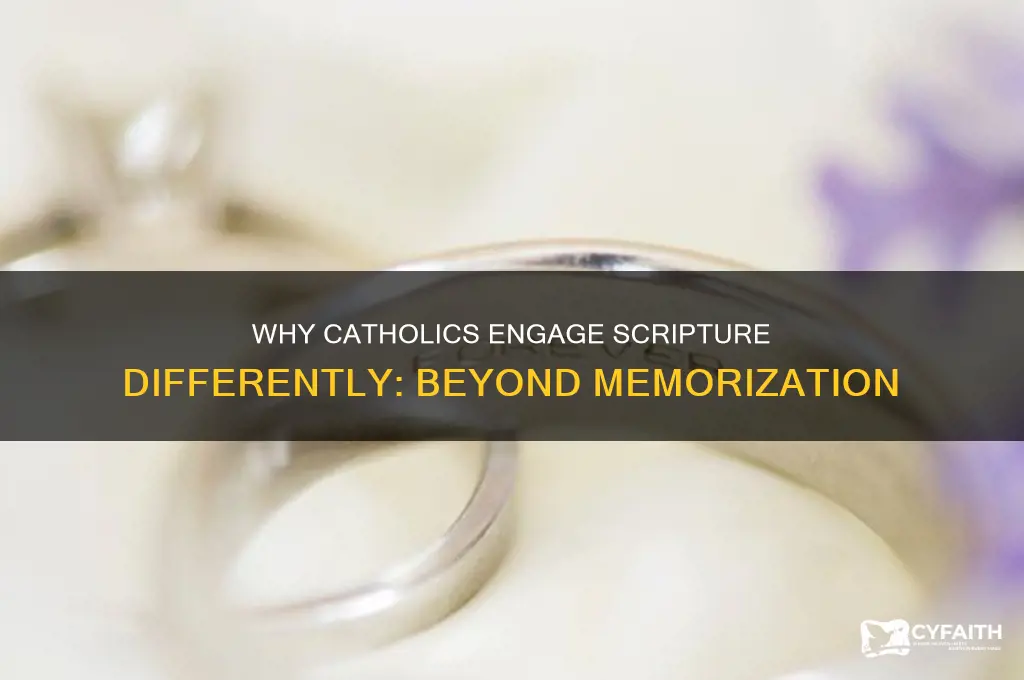 why don t catholics memorize scripture