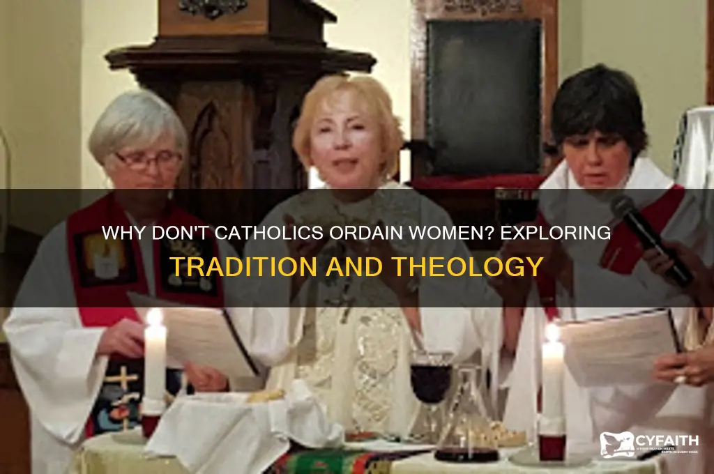 why don t catholics ordain women