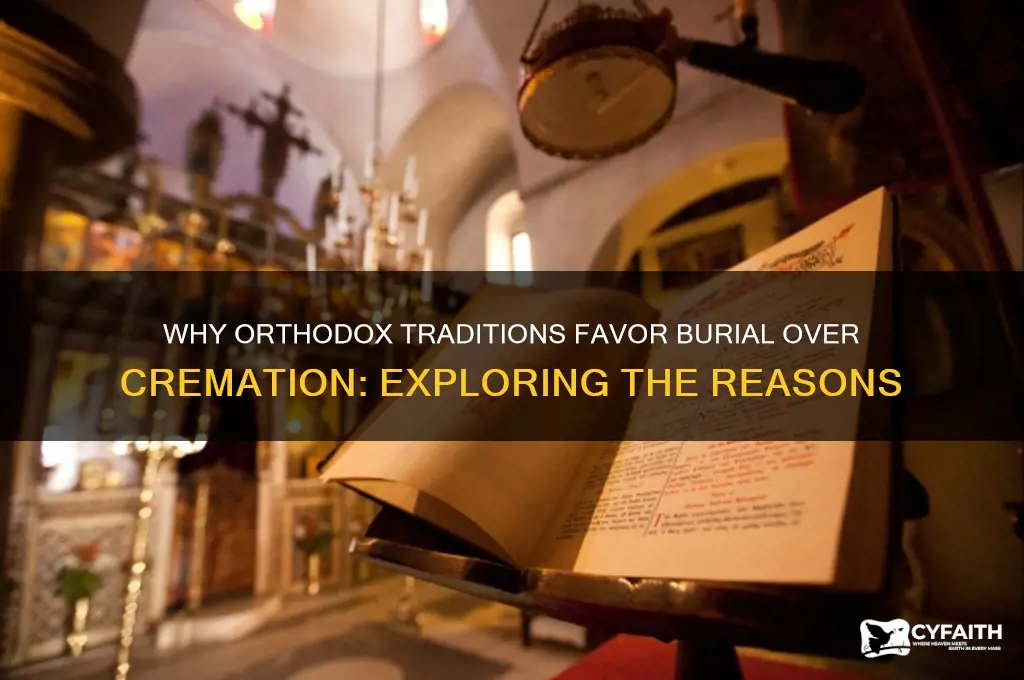 why don t orthodox cremate