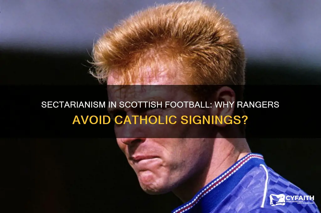 why don t rangers sign a catholic