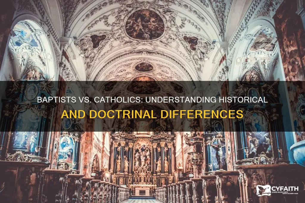 why dont baptists like catholics