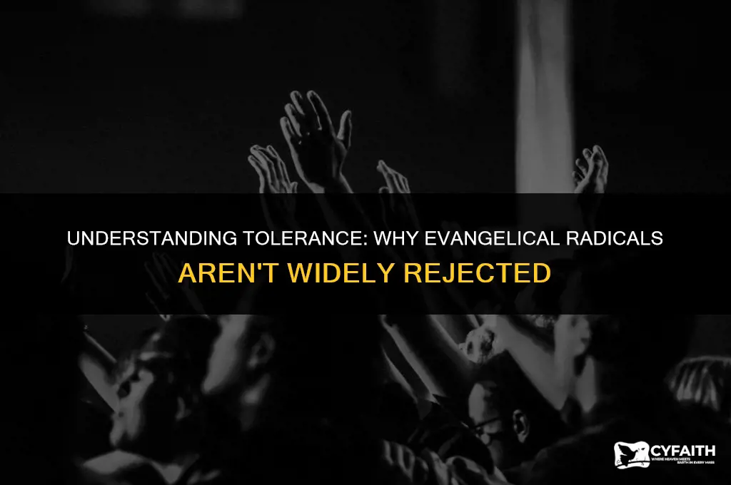 why dont people reject evangelical radicals