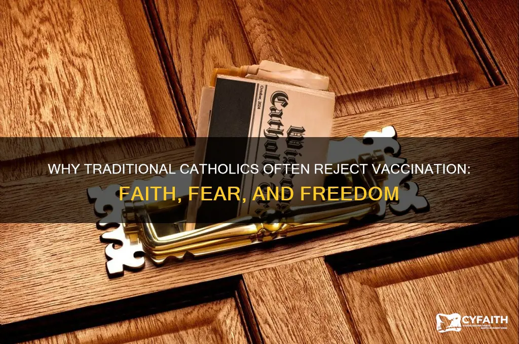 why dont tradutional catholics vaccinate